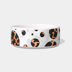 Écuelle Poche noire et orange Polka Imprimer