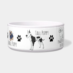 Écuelle Poème Sympa Illustré Chiens De Chien De Chien