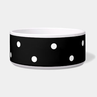 Écuelle Pois noirs et blancs