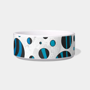 Écuelle Polka Dot Zebra Motif noir et bleu