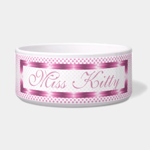 Écuelle Polka rose personnalisée