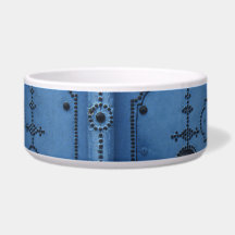 Porte bleue céramique poêle Bowl
