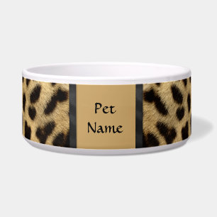 Écuelle Posh Pet Motif Cheetah - Personnaliser