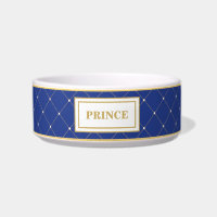 Prince Cat Dog Pet d'or de bleu royal
