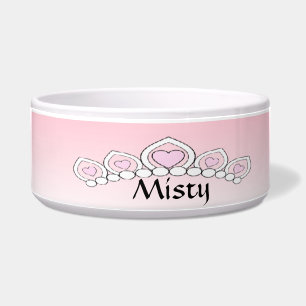 Écuelle Princesse rose Tiara Dog Dish