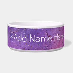 Écuelle Purple Mist Pet Bowl avec Personnaliser Nom person