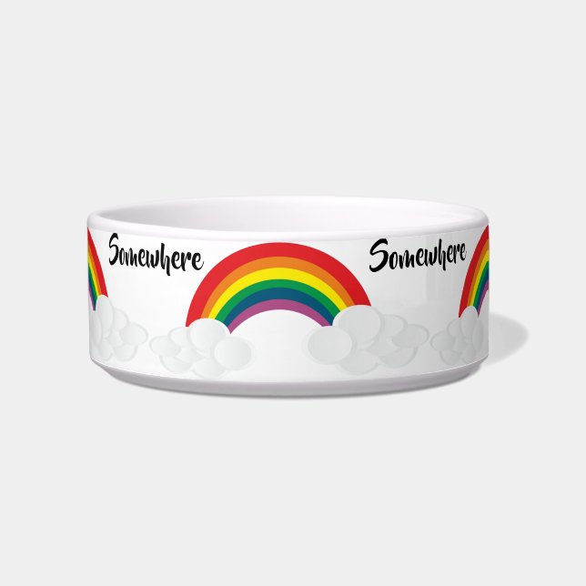 Écuelle Quelque part Pet Bowl (Devant)