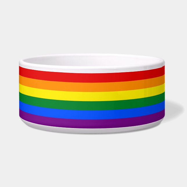 Écuelle Rainbow LGBT Flag Pet Bowl (Gauche)