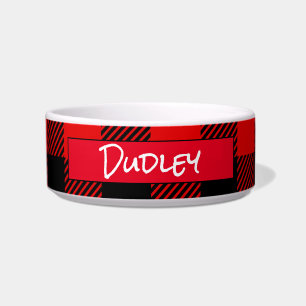 Écuelle Red Buffalo Plaid Motif personnalisé
