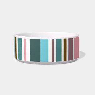 Écuelle Retro Bleu Violet Motif Pet Bowl pour animaux