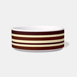 Écuelle Retro Brown Crème Grève Motif Pet Bowl