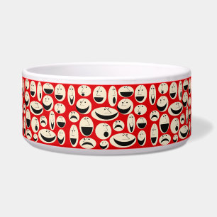 Écuelle Retro Cartoon Façades Motif céramique pour anima