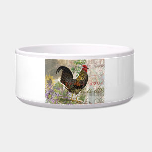 Écuelle Rooster vintage Français Collage Ferme Animaux dom