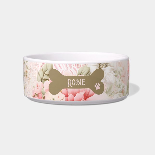 Écuelle Rose Floral Blush (Devant)