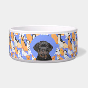 Écuelle Rottweiler photo personnalisée et nom Chig Bowl