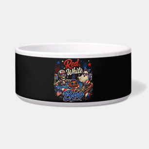 Écuelle Rouge Blanc Et Boo Patriotique 4 Juillet