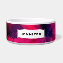 Écuelle Rouge foncé et violet Gras & Abstrait moderne