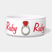 Ruby Dog Red Gemstone Gem Ring Jewel