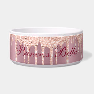Écuelle Satin rose avec Parties scintillant roses Drivers