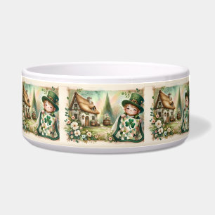 Écuelle Scène de courtepointe patchwork Cottage Leprechaun