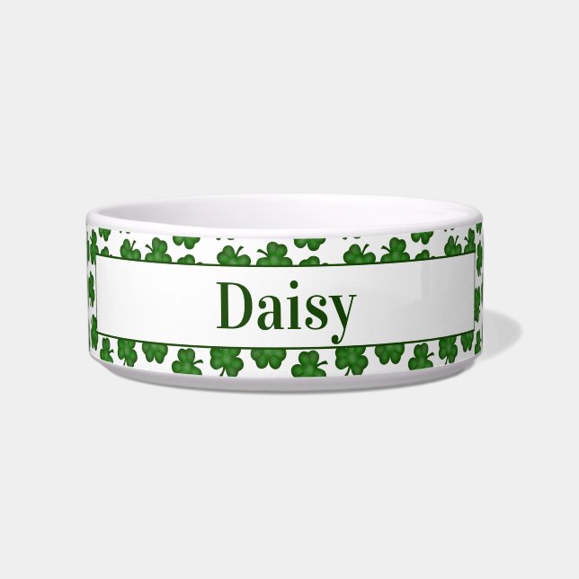 Écuelle Shamrock texturé personnalisé poêle (Devant)