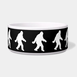 Écuelle Silhouette Sasquatch Blanc Pour Arrière - plans So