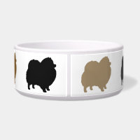 Silhouettes de chien Pomeranian