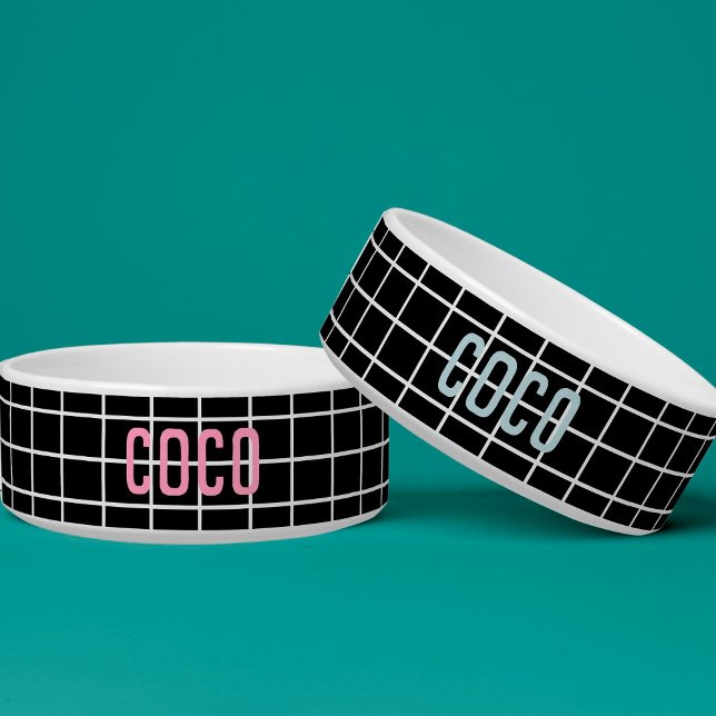 Écuelle Simple géométrique moderne Monochrome bleu (Créateur téléchargé)