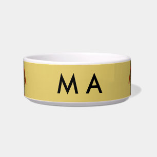 Écuelle Simple monogramme ajouter votre nom lettre man min
