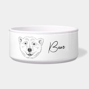 Écuelle Simple Polaire Tête D'Ours Tête D'Art Croquis Avec