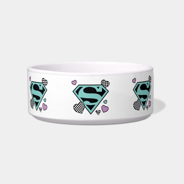Écuelle Skater Girl Supergirl Coeurs S-Shield (Devant)