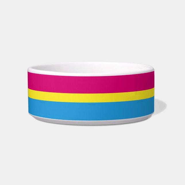 Écuelle SlipperyJoe pansexuel drapeau de la fierté rose am (Devant)