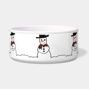 Écuelle Snowman Pet Bowl