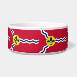 Écuelle St. Louis Drapeau pour animaux de compagnie