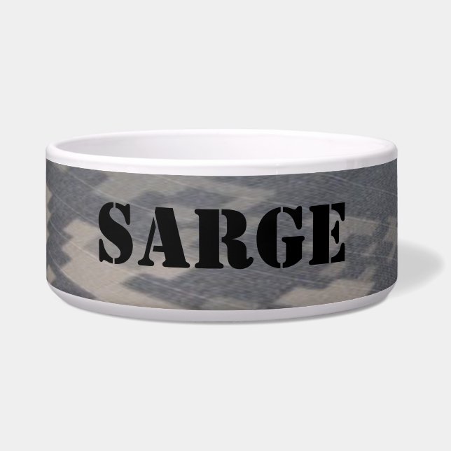 Écuelle Style militaire Camoflauge, personnalisé (Devant)