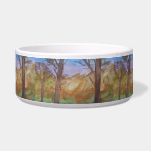 Écuelle Sunset Trees Pet Bowl