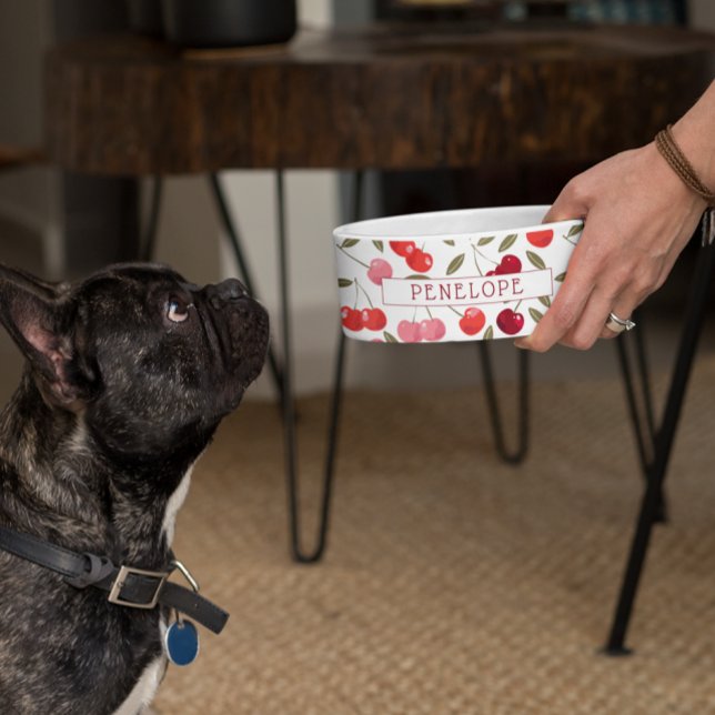 Écuelle Sweet Cherry Motif | Monogramme (Créateur téléchargé)