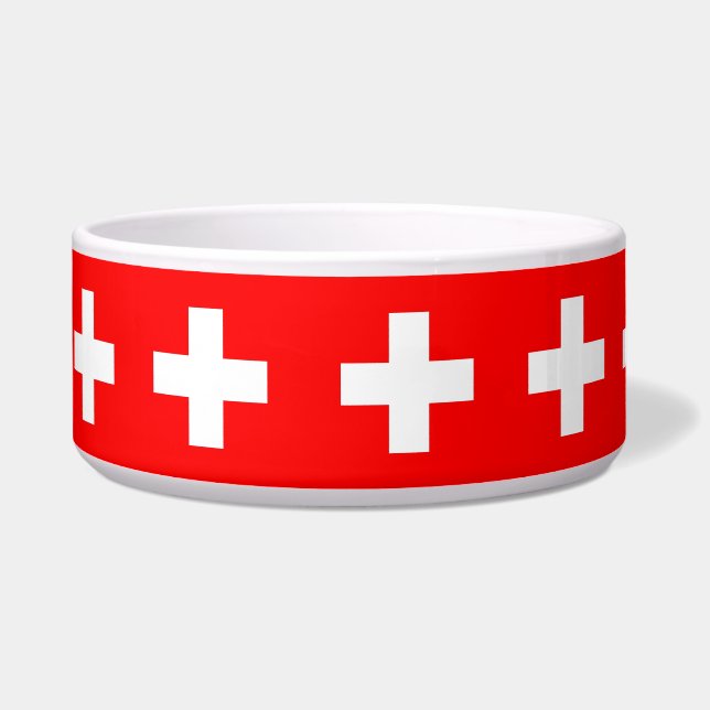 Écuelle Swiss Flag Pet Bowl (Gauche)