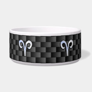 Écuelle Symbole Zodiaque de Bélier Noir Carbone Décor