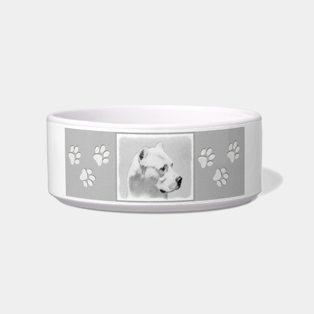 Écuelle Tableau Dogo Argentino - Art Chien original (Droite)