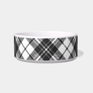 Écuelle Tartan motif vacances Noël noir blanc