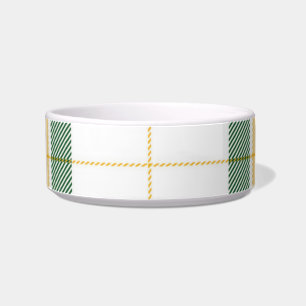 Écuelle Tartan vert et jaune Moyen poivron