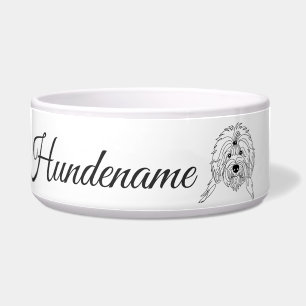 Écuelle Tasse personnalisée en ligne art pour le vieux chi