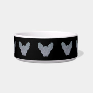 Écuelle Têtes de chat Elf Sphynx motif argenté noir