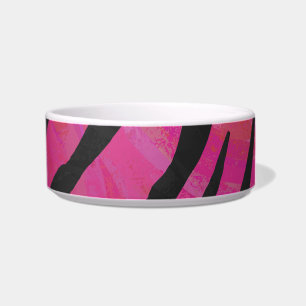 Écuelle Tiger rose chaud et noir