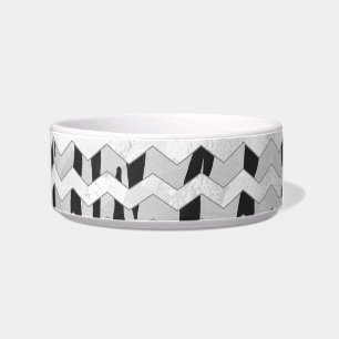 Écuelle Tigre Cheveron noir et blanc