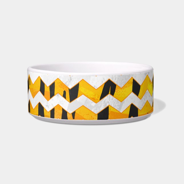 Écuelle Tigre Chevron noir et orange (Droite)