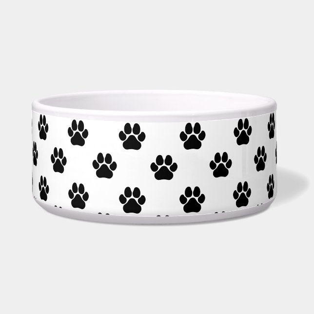 Écuelle Toe Beans Puppy Prints mince Blue Line Bowl (Devant)