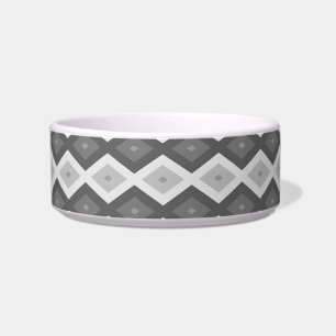 Écuelle Tons de motif de diamant gris