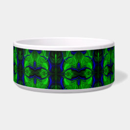 Écuelle Traços e formas azuis e verde, quase listrado.